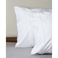 thumbnail image 1 of Weddingly Certified 100% Tencel Lyocell|Sateen Weave|True Carbon Zero|Gentle to skin|Genuity tags included|Natural sheen|Austrian Eucalyptus(Standard/Queen Pillowcases,White), 1 of 2