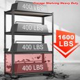 thumbnail image 4 of REIBII 4 Tier Garage Shelves for Storage Shelving Adjustable Units 56.7"H Heavy Duty Shelf, 4 of 8