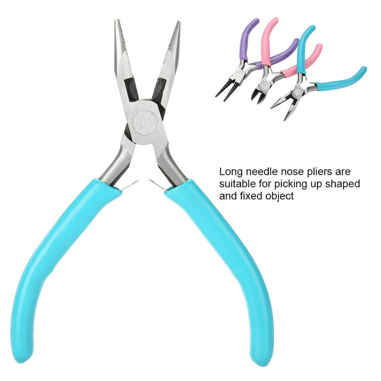  4 Pack Jewelry Pliers Jewelry Making Pliers Tools Kit with  Needle Nose Pliers/Chain Nose Pliers, Round Nose Pliers, Bent Nose Pliers,  Wire Cutters for Wire Wrapping Earring Craft Making Supplies 