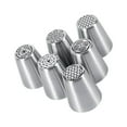 thumbnail image 4 of 6 Pieces Russian Piping Nozzles Set Flower Frosting Tips Nozzles Reusable, 4 of 7