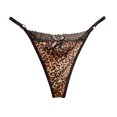 thumbnail image 4 of Ropa interior sexy con estampado de leopardo para mujer, talla grande, sin marcas, de encaje, suave, con cintura baja, a la moda para niña, 4 of 6