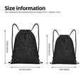 thumbnail image 2 of Fotbe Black Glitter Bolsa Mochila con Cordón Estampada, Bolsa de Gimnasio Deportiva, Bolsa Cinch, Bolsa con Cordón para Hombres y Mujeres-Medium, 2 of 6