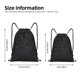 thumbnail image 2 of Fotbe Black Glitter Bolsa Mochila con Cordón Estampada, Bolsa de Gimnasio Deportiva, Bolsa Cinch, Bolsa con Cordón para Hombres y Mujeres-Small, 2 of 6