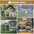 thumbnail image 6 of AivituvinIndoor Outdoor Rabbit Hutch, Large Bunny Cage Small Animal Houses & Habitats, Guinea Pig Cage with Removable Tray-Waterproof Roof (Grey), 6 of 7