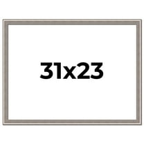 31x23 Frame Grey Real Wood Picture Frame Width 1.25 inches | Interior Frame Depth 0.5 inches | Hans