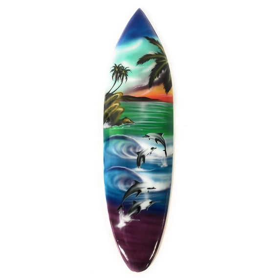 Surfboard w/ Island Sunrise 20" - Surf Decor Hawaii - Trophy | # ...