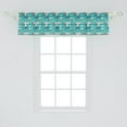 thumbnail image 2 of Nautical Window Valance Pack of 2, Demonstration of Sea Transport Items Cruise Sailboat Ship Yacht, Rod Pocket Curtain Valances for Kitchen Bedroom, 54" X 12", Dark Seafoam Multicolor, by Ambesonne, 2 of 4