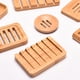 thumbnail image 2 of Jabonera redonda de bambú, jabonera de madera para manos, utilizada para guardar jabón o esponja, 2 of 5
