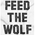 thumbnail image 2 of Feed The Wolf Sarcastic Hangry Gym Unisex Fleece Graphic Zip Up Hoodie Brisco Brands 3X, 2 of 5