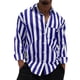 thumbnail image 2 of Men's Summer New Loose Print Long Sleeve Shirt Cardigan Beach ShirtXL, 2 of 5