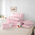 thumbnail image 6 of Castle Fairy Female Men Adults Kawaii Flowers Twin Bedding Sets 7-Piece,Spring Garden Bedding Comforter Set Microfiber,Floral Daisy Breathable Sheet Sets,Luxury Bedroom Decor,Reversible, 6 of 8