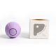 thumbnail image 5 of Pelota para mascotas de juguete, bola rodante de silicona, luz de sonido, bola recargable, evitación de obstáculos para perros y gatos, color morado, 5 of 5