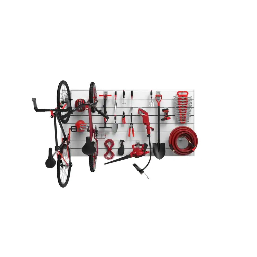 CrownWall PVC Slat Wall Panels Garage Wall and Home Organizer Storage