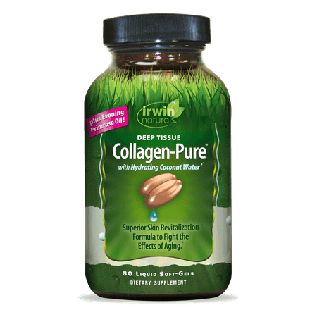 Irwin Naturals Deep Tissue Collagen-Pure - 80 Liquid Soft Gels