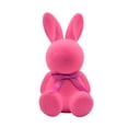 thumbnail image 1 of zhangmingg Easter Flocked Rabbit Figurine with Bow Tie Cute Farmhouse Centerpiece for Home Table, 1 of 7
