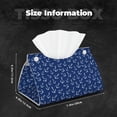 thumbnail image 5 of Rocae Nautical Anchors Print Long Tissue Box Lid Durable Leather Tissue Box Lid Can Be Used as Modern Home Decoration, 5 of 9