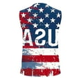 thumbnail image 5 of BiZtdJrK Mens American Flag Muscle Tank Tops 4th of July Patriotic Shirts Summer Button V Neck Sleeveless Henley Shirt White M, 5 of 6