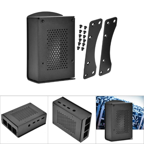 Boîtier en Aluminium Noir Modèle B avec Support Dissipateur Thermique Conçu pour une Dissipation Rapide de la Chaleur pour les Passionnés de Technologie