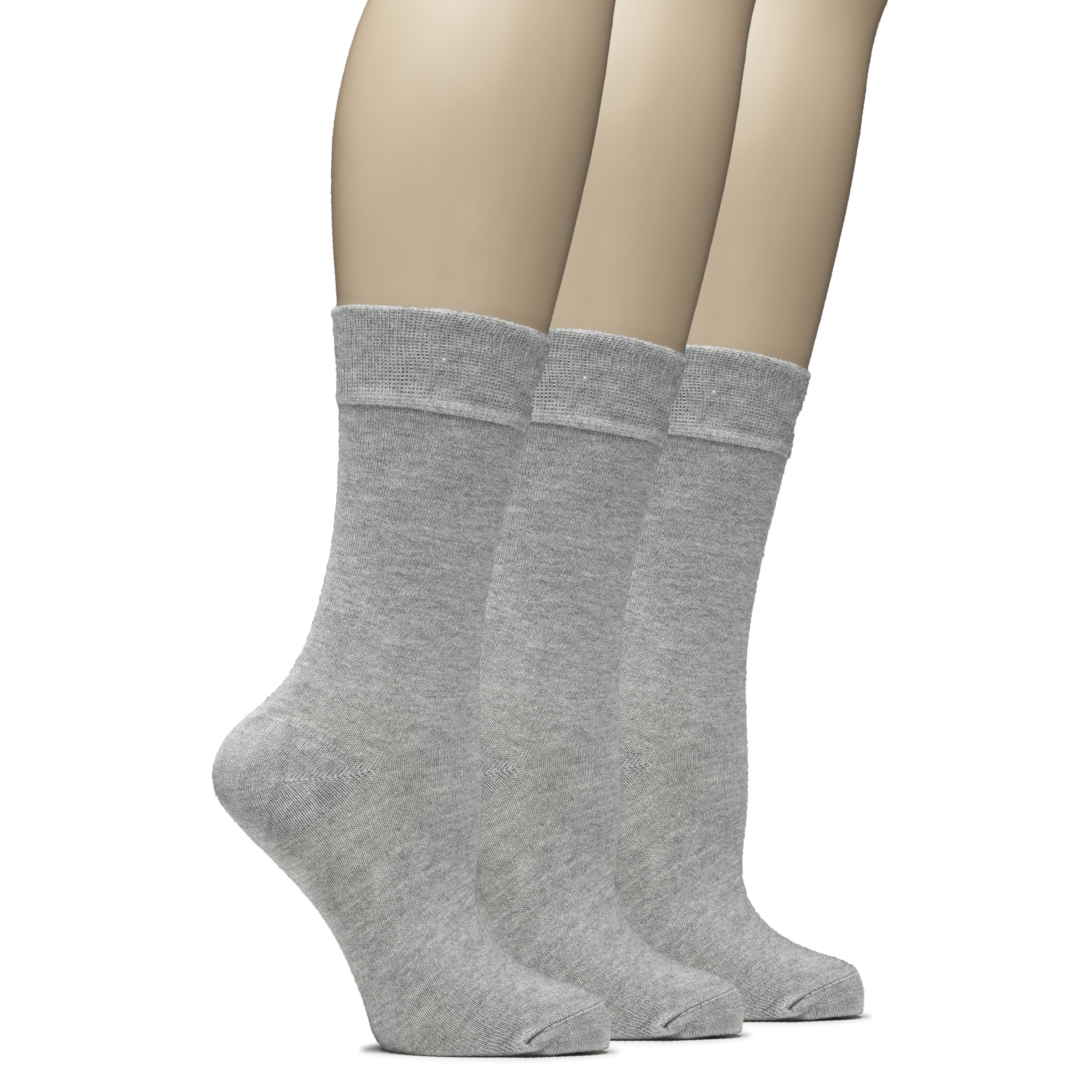 HUGH UGOLI Womens Soft Bamboo Dress Socks, Thin Crew Socks for Business