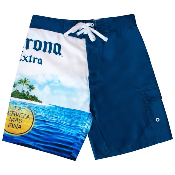 Corona Extra 48990-XL Corona Extra Beach Scene Board Shorts - Extra Large