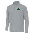 thumbnail image 2 of Men's Antigua Gray Los Angeles Lakers St. Patrick's Day Intent Quarter-Zip Jacket, 2 of 4