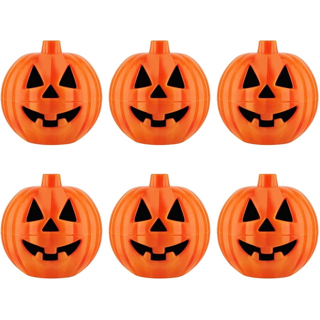 6 calabazas decoración Halloween decoración otoño pequeña mini (aprox. 6 cm) Zhivalor WLJ-1198