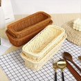 thumbnail image 3 of Cesta Tejida de Ratán de Plástico, Cuchara, Tenedor, Cuchillo, Palillos, Organizador de Vajilla, Soporte de Drenaje para Cubiertos de Cocina A, 3 of 6