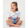 thumbnail image 5 of Disney Lilo and Stitch Girls Skort & T-Shirt Set, Summer Outfit for Toddler & Little Kids (White, 3T), 5 of 5