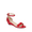Red Patent, variant on Link Women's Low Wedge Sandals Ankle Strap Heel Sandal Open Toe Casual Dress Summer Shoes