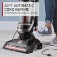 thumbnail image 3 of Aspiradora sin bolsa Hoover WindTunnel Cord Rewind Pro, aspiradora vertical con cable para alfombras y suelos duros, con rebobinado automático del cable, para uso doméstico., 3 of 5