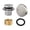 Brushed, variant on deevoka Bathtub Drain Tip Anti Clogging Tub Drain Trim Set for Bedroom Bathroom Sink Black