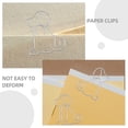 thumbnail image 2 of Shisuyan Metal Dog Bookcase Paper Clips 100pcs Small Bulldog Clip Binders Office Paperclips Creative Shape, 2 of 8