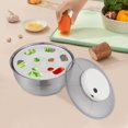 thumbnail image 6 of Miumaeov Vegetable Dehydrator Salad Spinner Electric Fruit Washer Dryer Machine Stainless Steel, 6 of 24