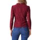 thumbnail image 3 of INSPIRAR CHIC Blusa Elegante de Manga Larga con Encaje y Cuello Volante, dobladillo Peplum Floral, Talla XS, Roja, 3 of 6