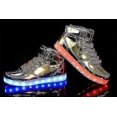 thumbnail image 5 of Women's Men's Led Lights Up Trainers High Top Flashing Trainers Usb Charging Lace Up Couples Shoes Tw, 5 of 5