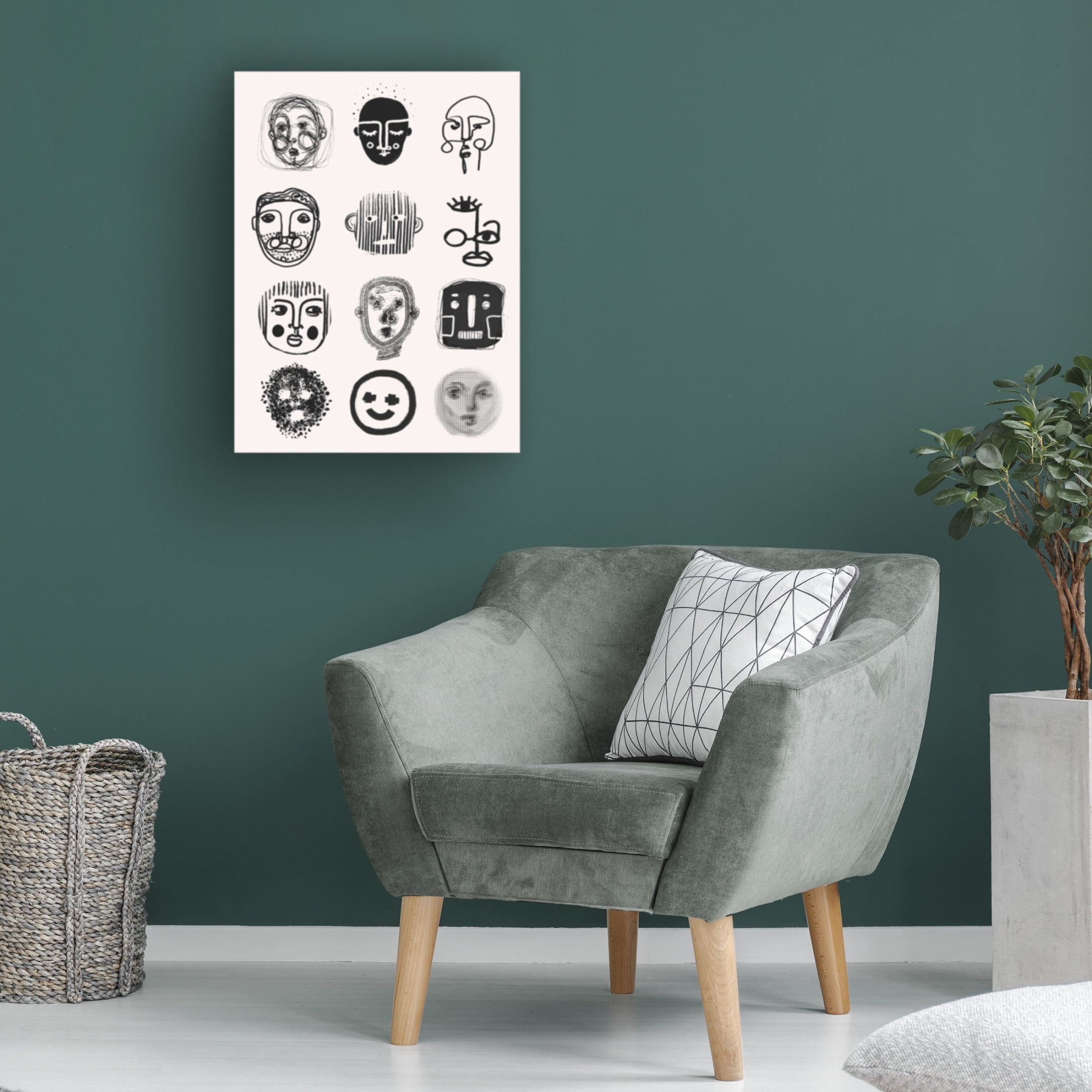 Canvas Wall Art - Treechild 'Twelve' Wall Art for Living Room, Bedroom, or Office D?cor by Trademark Fine Art - 24 x 32 Inches