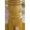 thumbnail image 4 of Sunset Trading Oak Selections Table à Manger Ronde Extensible en Bois de 42 Pouces en Chêne, 4 of 5