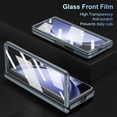 thumbnail image 6 of ELEHOLD for Samsung Z Fold 6 Case, Rugged Slim S Pen & Pen Holder Invisible Kickstand Hinge Protection Anti-Scratch Shockproof Protective Case with Screen Protector for Samsung Z Fold 6,Greygreen, 6 of 7