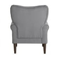 thumbnail image 4 of Lexicon Kyrie Solid Wood and Velvet Upholstered Accent Chair in Dark Gray, 4 of 6