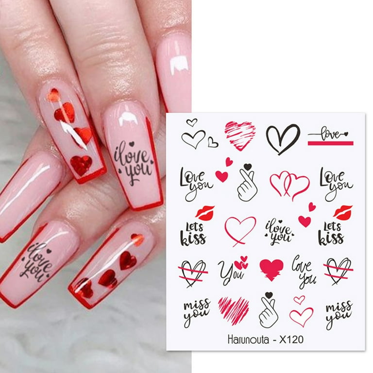Nail designs on sale for valentine's