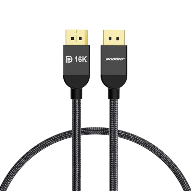 Cable Displayport RUIPRO 2.1 3 m 80 Gbps 16K @60Hz 8K @120Hz 4K @240Hz