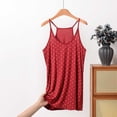 thumbnail image 2 of Ihhxva Plus Size Women's Spaghetti Strap Tank Top Polka Dot Cami Moisture-Wicking Summer Racerback Loose Fit Breathable Cotton Casual Beach Vacation Activewear XL-5XL, 2 of 6