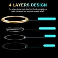 thumbnail image 2 of Dteck for Samsung Galaxy Z Fold4 5G Camera Lens Protector, 9H Tempered Glass Camera Cover Screen Protector Metal Individual Ring for Samsung Fold4 5G 2022 Release, Gold, 2 of 6