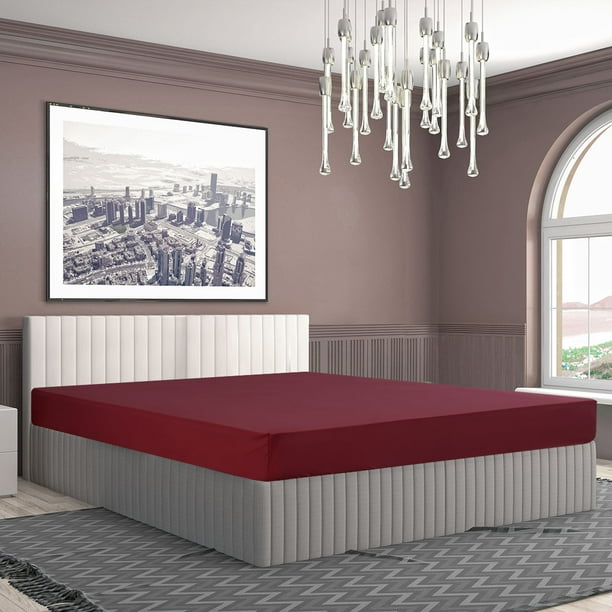 110GSM Brushed Microfiber Fitted Sheet Mattress Protector Bed Soft