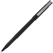 uni-ball® Rollerball™ Pens, Micro Point, 0.5 mm, 80% Recycled, Black Barrel, Black Ink, Pack Of 12 Pens