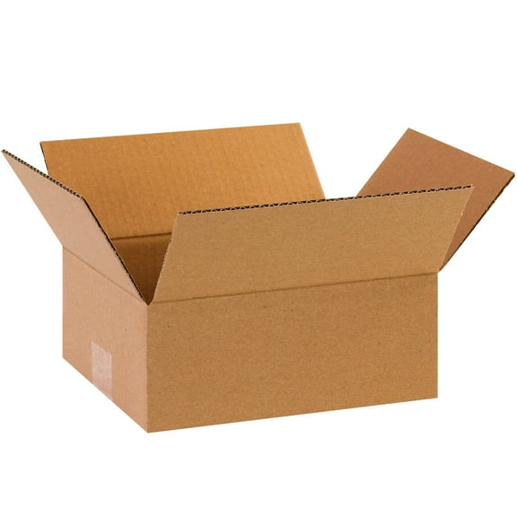 AVIDITI 8x6x2 Flat Corrugated Boxes, Flat, 8L x 6W x 2H, Pack of 25  Shipping, Packaging, Moving, Storage Box for Home or Business, Strong Wholesale Bulk Boxes