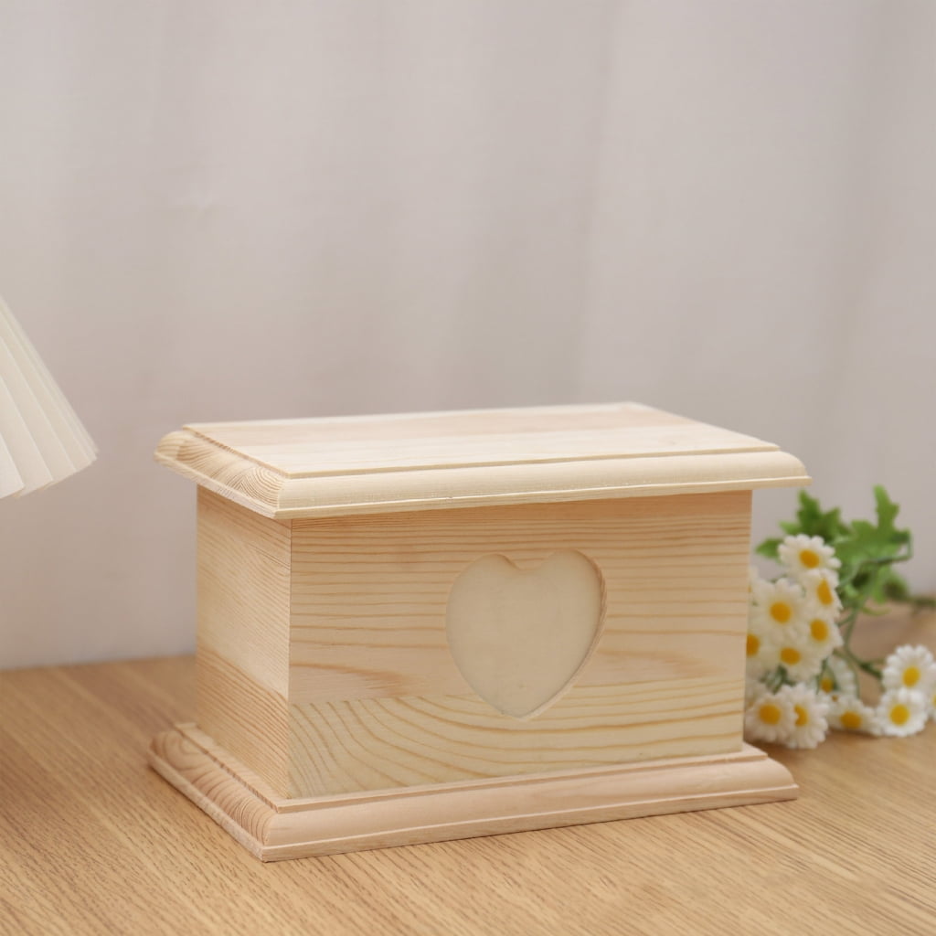 lanema Pet Cremation Urn for Dog Cats Ashes Wooden Dog Memorial Urn Keepsakes Ashes Box