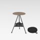 thumbnail image 1 of Mesa redonda plegable de aluminio para exteriores, portátil y ajustable en altura, ideal para acampar o como mesa de café., 1 of 7