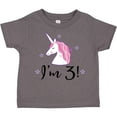 thumbnail image 3 of Inktastic Third Birthday Cute Unicorn Girls Toddler T-Shirt, 3 of 5