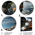 thumbnail image 3 of Designart "Rocky Coast by the Coast" Nautical & Beach Metal Art Living Room, 3 of 5